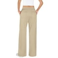 thumbnail image 6 of AINIYS Women's Wide Leg Knit Pants Elastic Waist Flowy Trousers for Casual Street Daily Wear Khaki S, 6 of 9