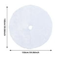 thumbnail image 2 of Yesbay Christmas Tree Skirt 36/48/60 Inches White Christmas Tree Skirt Soft Fluffy Faux Fur Tree Skirt, 2 of 9