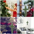 thumbnail image 4 of Miangastore 3pcs Cross Shaped Metal Wire Wreath Frame Religious Church Themed Wreath Frame, 4 of 9