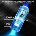 thumbnail image 4 of Harlier Cordless Car Vacuum Cleaner, 2-in-1 Handheld Vacuum Cleaner with Brushless Motor, 12000PA High Power Mini Vacuum Cleaner for Car/Office/Home, to Deflate for Swimming Ring/Vacuum Bag, 4 of 9