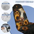 thumbnail image 4 of ZUXONGSY Car Seat Cover Towel Cow Sunflower Print Protection for Front Bucket Seats Sweat Athletic Running Towel Seat Covers Seat Protector for Dog, Pets, 4 of 8