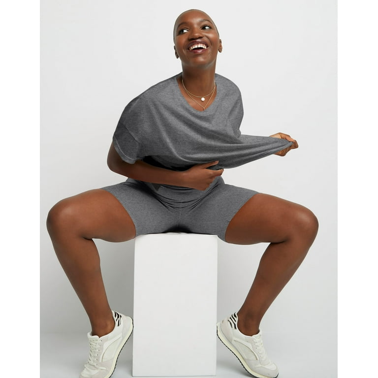 Hanes stretch jersey bike shorts hotsell
