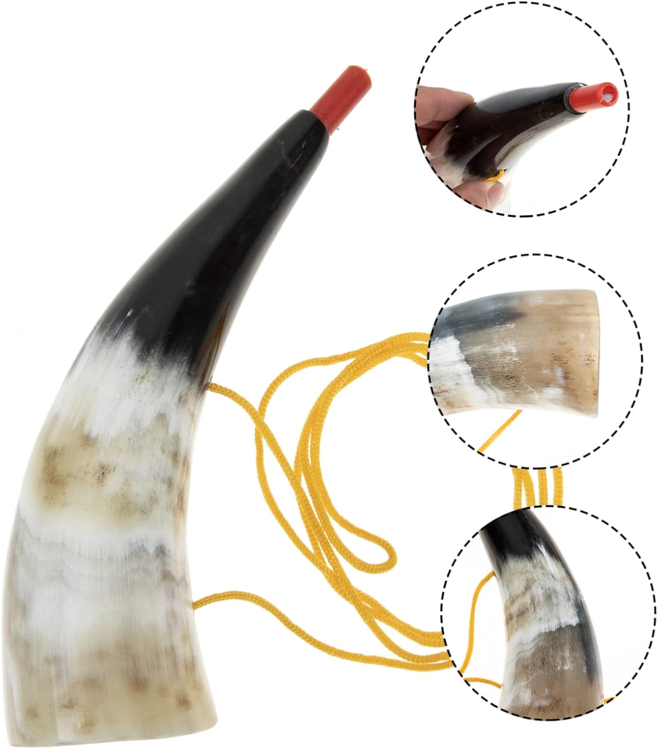 YW Viking Bull Horn Blowing Horn Noise Makers for Sporting Event Cheer Megaphone Viking War Horn Kids Musical Instruments Bear Horn Kids Horn Toy Puzzle Animal Child Horns-0810