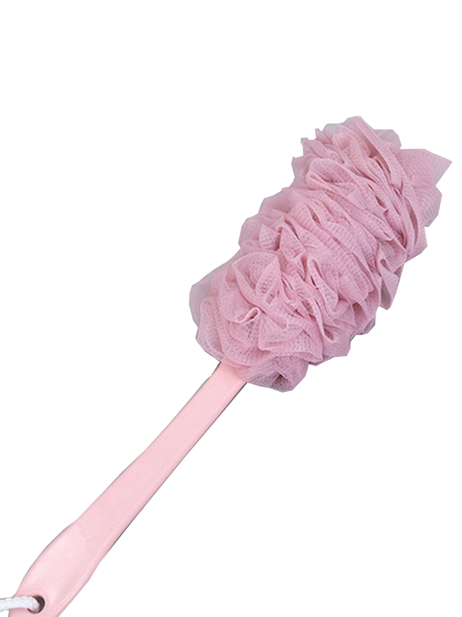 Pudcoco Long Handle Back Bath Shower Body Scrub Mesh Bath Back Brush