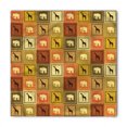 thumbnail image 1 of African Bandana, Savanna Animal Frames, Unisex Head and Neck Tie, by Ambesonne, 1 of 2