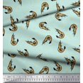 thumbnail image 3 of Soimoi Rayon Fabric Circle,Dot & Prawns Ocean Decor Fabric Printed Yard 42 Inch Wide, 3 of 3