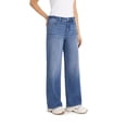 thumbnail image 3 of Jordache Women's High Rise Wide Leg Jeans, 32" Inseam, Sizes 2-22, 3 of 5