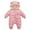 Pink, variant on REDARER Baby Snowsuit Bear Hooded Jumpsuit, Winter Warm Padded Coat for Toddlers Cold Weather Protection,6-12 Months