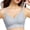 Light Blue, variant on Push up Sports Bras for Women Soft Supportive No Underwire Fixed Cup Workout Casual Bralettes Ribbing Design Stretch Comfy Shoulder Strap Pure Color T Shirt Bra Pink 34
