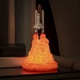 thumbnail image 4 of Lámpara LED USB para decoración de habitación de niños, 110-220 V, luz nocturna de transbordador espacial impresa en 3D de 21 cm, 4 of 8