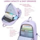 thumbnail image 3 of Mochila para portátil LXYGD de 15,6 pulgadas para niños de primaria y secundaria, color morado, 3 of 6