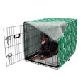 thumbnail image 5 of Cat Dog Crate Cover, Kittens in Various Poses Funny Character Pets Feline Paws and Whiskers, Easy to Use Pet Kennel Cover Small Dogs Puppies Kittens, 7 Sizes, Green Indigo and White, by Ambesonne, 5 of 6