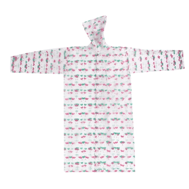 Chubasquero impermeable con capucha y diseño de corazón para adultos, perfecto para usar al aire libre