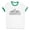 White/Kelly Green, variant on Skyline Indianapolis Indiana Ringer Tee Shirt Unisex Medium White/Red