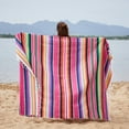 thumbnail image 1 of Mexican Indian Style Handmade Rainbow Colour Hanging Tapestry Beach Picnic Blanket, 1 of 8