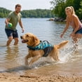 thumbnail image 5 of Dog Life Jacket with Chin Float Pet Headrest Floatation Vest Swimsuit with Superior Buoyancy Rescue Handle and Reflective Strips for Small Medium Large Dogs, 5 of 6