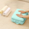 thumbnail image 6 of AuroraX Waterproof Travel Storage Bag Portable Clothing Storage Bag Compression Foldable Lightweight Durable Luggage Packing Bag for Travel Blue, 6 of 6