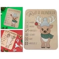 thumbnail image 1 of Rompecabezas de madera navideño, juego de mesa, juguete de aprendizaje portátil para viajes, recuerdo de fiesta para niños, decoración, divertido Reno, 1 of 8