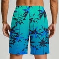 thumbnail image 5 of COSFO Hawaiian Mens Swim Trunks Casual Quick Dry Summer Board Shorts Elastic Waist Beach Drawstring Breathable Relaxed Fit Swim Shorts, 5 of 5