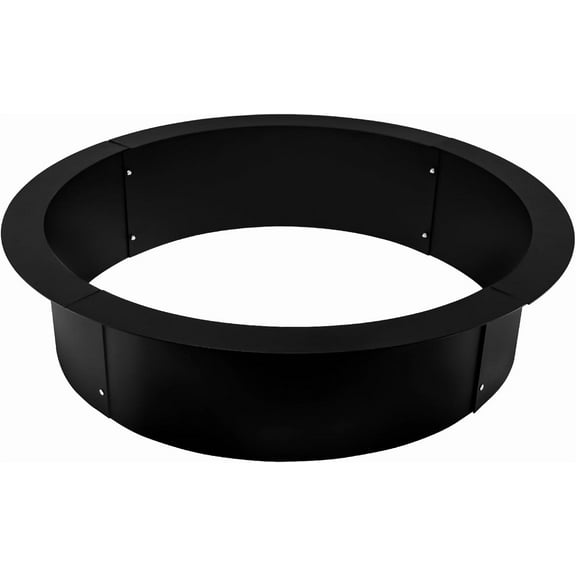 Fire Pit Ring 45x39x10 Inch Insert DIY Campfire Liner, Heavy Duty Steel Liner Smokeless Fire Pit for Camping Outdoors, Backyard Garden