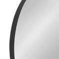thumbnail image 3 of Kate and Laurel Rollo Modern Oval Capsule Wall Mirror, 20 x 30, Black, Decorative Geometric Metal Framed Mirror, 3 of 7