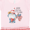 thumbnail image 3 of Inktastic God Bless the USA Gnome Gift Toddler Girl Dress, 3 of 4