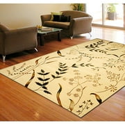 Floral Garden Rug, Wheat