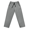 thumbnail image 6 of SOOMLON Mens Trousers Elastic Waist Big and Tall Cropped Pants with Zipper Cooling Lightweight Pants Athleisure Pants, 6 of 6