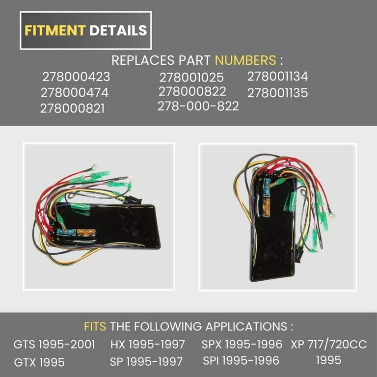 MPEM SeaDoo CDI Ignition Unit 717 720 1995 1996 GTI GTS HX SPX SPI