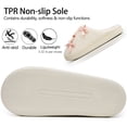 thumbnail image 6 of Ecetana Women's Slippers Fuzzy Bow Plush Warm Indoor Cozy House Shoes Non-Slip Memory Foam, 6 of 8