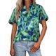 thumbnail image 1 of Blusa MASCOMODA de chifón floral bohemio de manga corta para mujer, 1 of 6