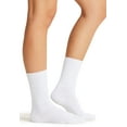 thumbnail image 3 of Cherokee EZComfort Men & Women 1 Pair Diabetic Crew Socks, S, White, 3 of 4