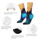 thumbnail image 4 of Fotbe Vibrant Rainbow Butterfly A Calcetas Largas con Estampado para Hombre y Mujer – Calcetas de Compresión Transpirables y Elásticas, Viajar y Uso Diario Talla 5-11, 4 of 6