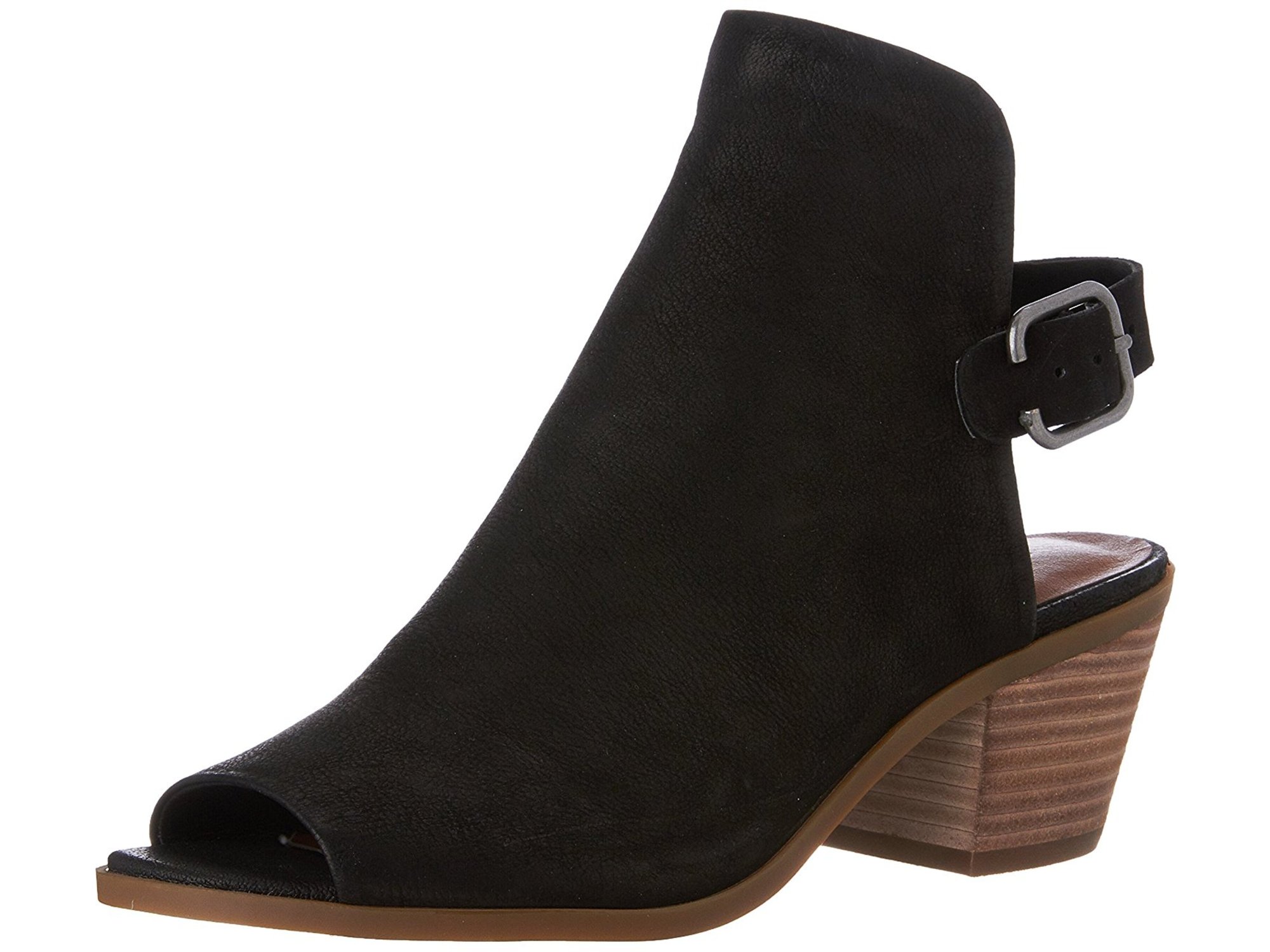 lucky brand open toe ankle boots