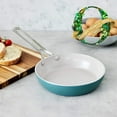thumbnail image 2 of GreenPan Nova Ceramic Nonstick 8" Frypan | Deep Teal, 2 of 6