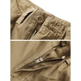 thumbnail image 5 of TRGPSG Women's Cargo Shorts, 9-Pocket Cotton Blend Utility Shorts for Hiking and Work, Mid-Rise Relaxed Fit Summer Apparel,Khaki Size 10(No Belts), 5 of 8