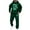 Dark Green, variant on Men's Tracksuits 2 Piece Set Casual Letter Print Relaxed Fit Hoodie Sweatshirt and Joggers Sweatpants Sets Fall Fashion Sport Suits Winter Clothes Outfits