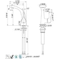 thumbnail image 4 of UF35110 Single Handle Chrome Twist Collection Lavatory Faucet, 4 of 4