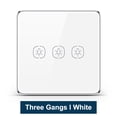 thumbnail image 1 of Tuya ZigBee Light Smart Switch Home Office Control táctil inalámbrico Interruptor de lámpara WiFi Panel de control inteligente, Blanco, 3 bandas Advancent EL001893-03B, 1 of 2