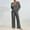 Gray, variant on YHAJDS Women Casual Outfit Set,Womens 2 Piece Set Solid Color Knit 2 Piece Sets for Women Long Sleeve V Neck Top and Casual Pants Suit Sets Women 2 Piece Outfits for Fall Winter