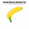 thumbnail image 3 of Jumbo Banana Squishy Toy with Slow Rising Pu Foam, 7 X 1.4 X 1.4 Inches, Yellow and Green, for Kids and Adults Relaxation, Simulated Fruit Toy, 3 of 3