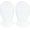 2 White, variant on 2 Piece Full Face, 2nd Skin Halloween Spandex Cloth Face Mask, Black 1 Count