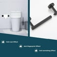 thumbnail image 4 of ABCISI Matte Black Toilet Paper Holder Wall Mounted- SUS304 Stainless Steel Rustproof Double Post Pivoting Toilet Tissue Holder Roll for Bathroom, Commercial Toilet Paper Dispenser, 4 of 11