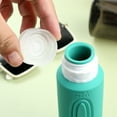 thumbnail image 6 of Micebay Leak-Proof 6-oz Silicone Squeezable Travel Bottles for Toiletries, Refillable Travel Size Containers, BPA Free, TSA Approved, Mint, 4 Pack, 6 of 10