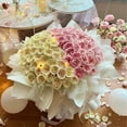 thumbnail image 4 of Unique Bargains Flower Non-Woven Waterproof Florist Floral Bouquet Wrap Paper  White, 4 of 7