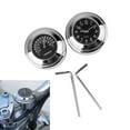 thumbnail image 4 of koolsoo 5x Chrome Motorbike Handlebar Mount Clock Mini Waterproof Digital Watch And Fits 7/8 1 Inch Handlebars, 4 of 9