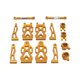 thumbnail image 3 of Juego de Piezas de Repuesto para Brazo Oscilante Delantero Y Trasero RC, Piezas de Repuesto Duraderas para Modelo de Vehículo RC para 16106 16201 1610 Oro, 3 of 7