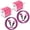 Pink, variant on Type C Charger Fast Charging, 2 Pack Charger Block with USB C Charging Cable 6FT, Type C Block USB C Wall Charger Adapter Plug Brick Cube Charger Station Power Base Android Phone Charger, Purple