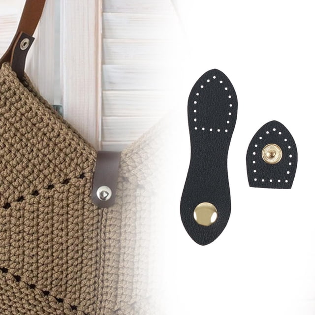 5 uds Hebillas de bolso compactas Yinane Negro