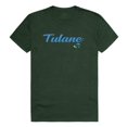 thumbnail image 1 of W Republic 554-198-FOR-02 Men Tulane Green Wave Script T-Shirt, Forest Green - Medium, 1 of 1